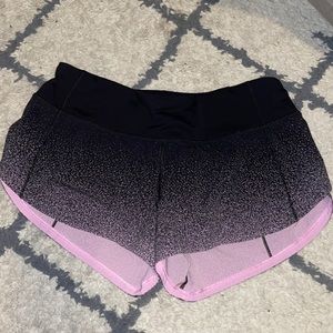 Black/pink speed up shorts! Size 4